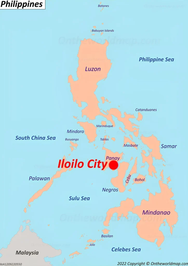 Map highlighting event location in Iloilo City, Philippines